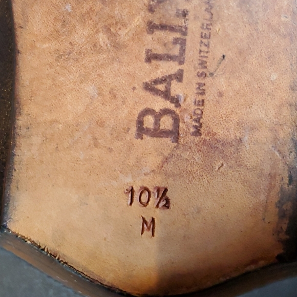 BALLY Leather Shoes 10.5 M fit 10.5-11 - Picture 10 of 16